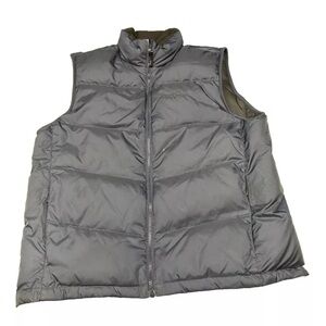 Vintage Eddie Bauer Puffer Vest Mens Large Blue Premium Goose Down  700 Fill